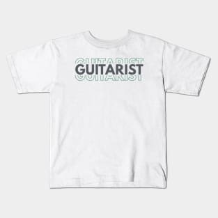 Guitarist Repeated Text Kids T-Shirt